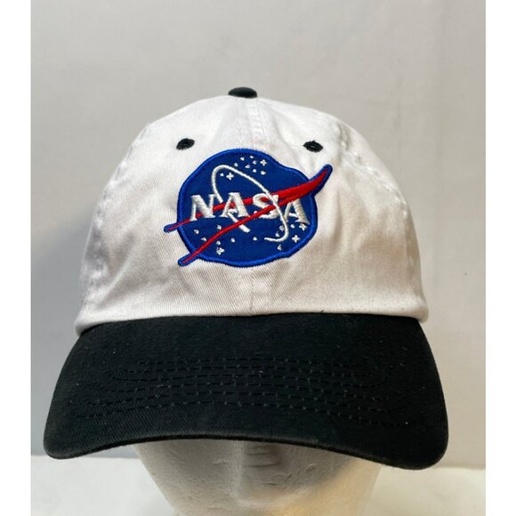 NASA hat cap youth kids 6 1/2" 56cm strap back white - Picture 1 of 8